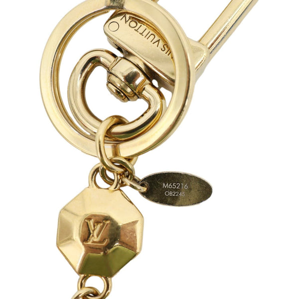 LOUIS VUITTON LV Initiales Key Holder Bag Charm Gold