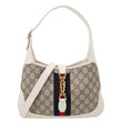 GUCCI Jackie 1961 Medium GG Supreme Canvas Hobo Bag White 636706