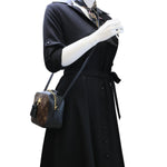 LOUIS VUITTON Saintonge Monogram Canvas Crossbody Bag Brown