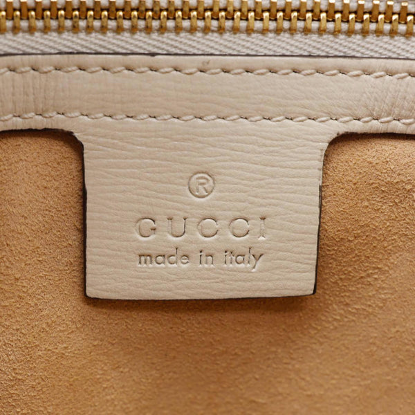 GUCCI Jackie 1961 Medium GG Supreme Canvas Hobo Bag White 636706