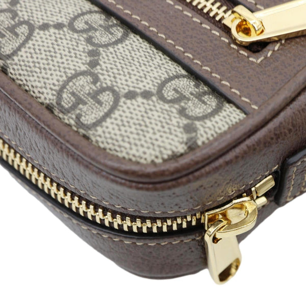 GUCCI Ophidia Mini GG Supreme Crossbody Bag Beige 517350