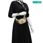 GUCCI Ophidia Mini GG Supreme Canvas Floral Print Hobo Bag Beige 658551