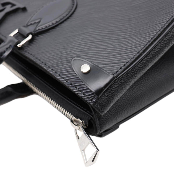 LOUIS VUITTON Grenelle MM Epi Leather Shoulder Bag Black