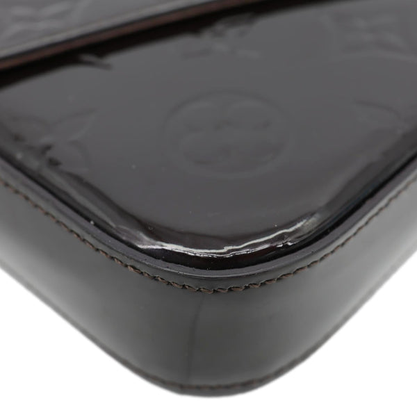 LOUIS VUITTON Felicie Pochette Monogram Vernis Shoulder Bag Amarante