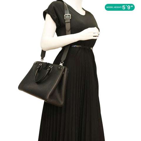 LOUIS VUITTON Grenelle MM Epi Leather Shoulder Bag Black