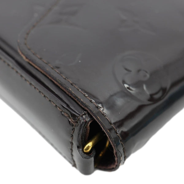 LOUIS VUITTON Felicie Pochette Monogram Vernis Shoulder Bag Amarante