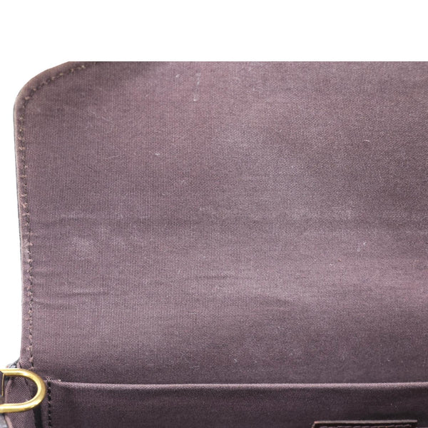 LOUIS VUITTON Felicie Pochette Monogram Vernis Shoulder Bag Amarante