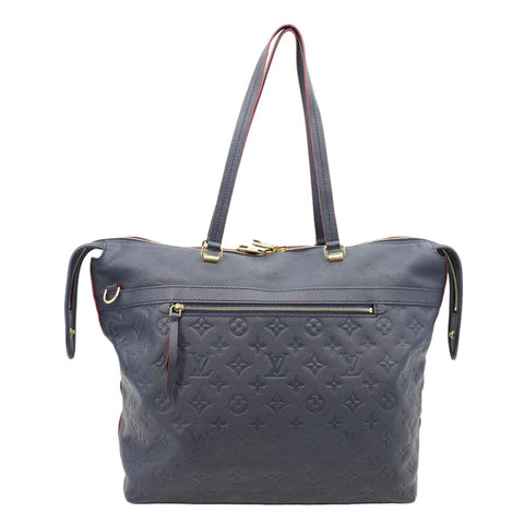 LOUIS VUITTON Boetie Monogram Empreinte Leather Shoulder Bag Marine Rouge