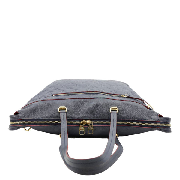 LOUIS VUITTON Boetie Monogram Empreinte Leather Shoulder Bag Marine Rouge