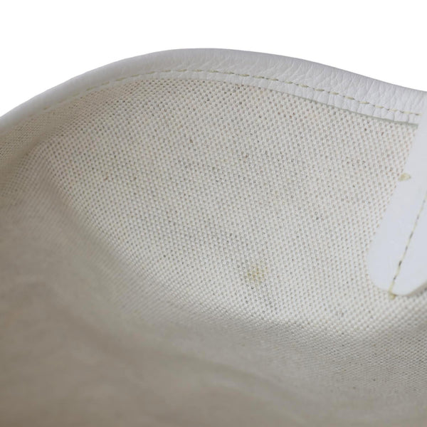 GOYARD Saint Louis GM Chevron Print Canvas Tote Bag White