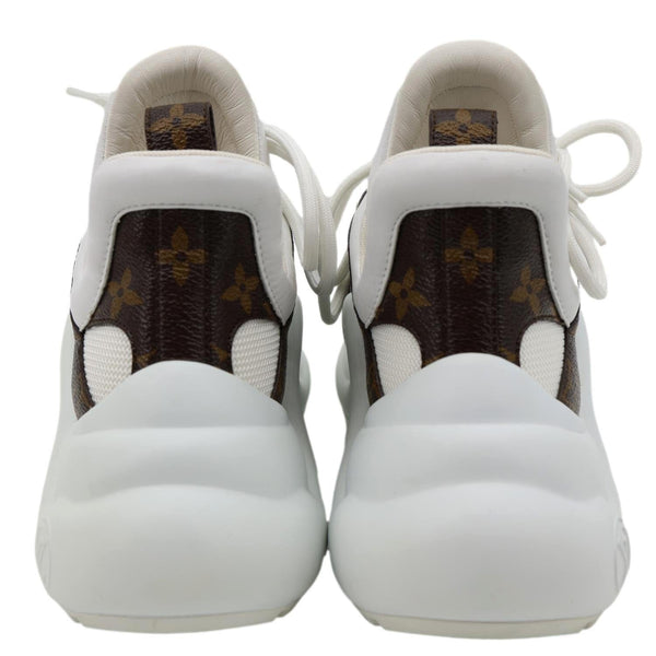LOUIS VUITTON Archlight Mesh and Monogram Sneakers White Size 36.5