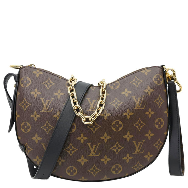 LOUIS VUITTON Cookie BB Monogram Canvas Hobo Bag Brown