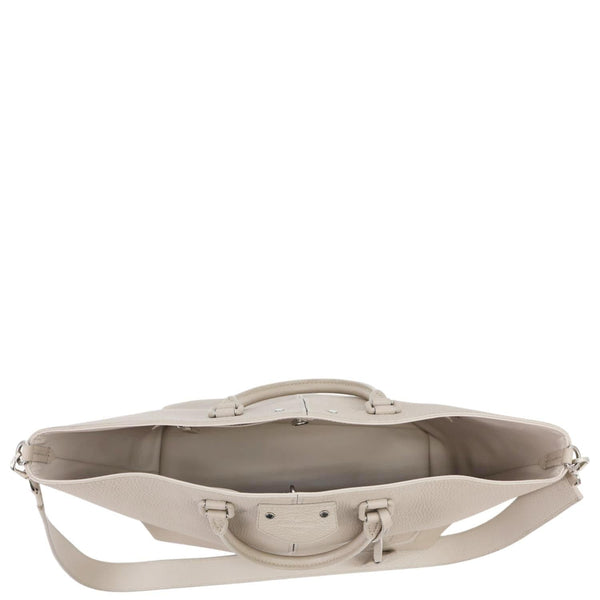 LOUIS VUITTON Pernelle Taurillon Leather Tote Bag Galet