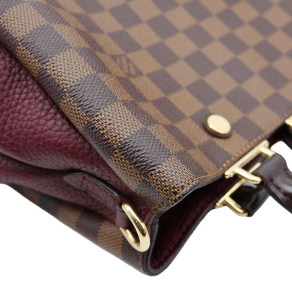 LOUIS VUITTON Brittany Damier Ebene Shoulder Bag Bordeaux
