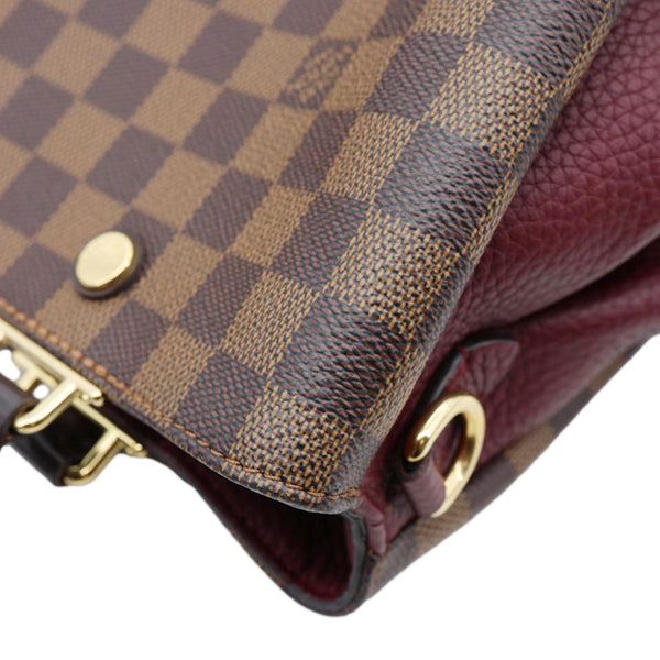 LOUIS VUITTON Brittany Damier Ebene Shoulder Bag Bordeaux