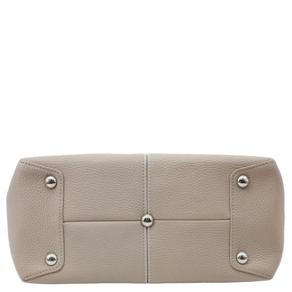 LOUIS VUITTON Pernelle Taurillon Leather Tote Bag Galet