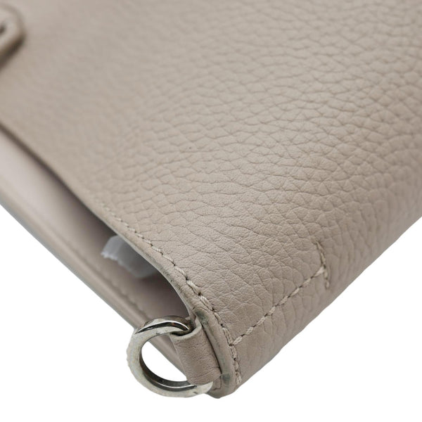 LOUIS VUITTON Pernelle Taurillon Leather Tote Bag Galet