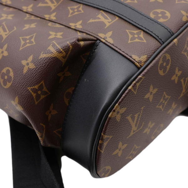 LOUIS VUITTON Christopher Monogram Macassar Canvas Backpack Bag Brown
