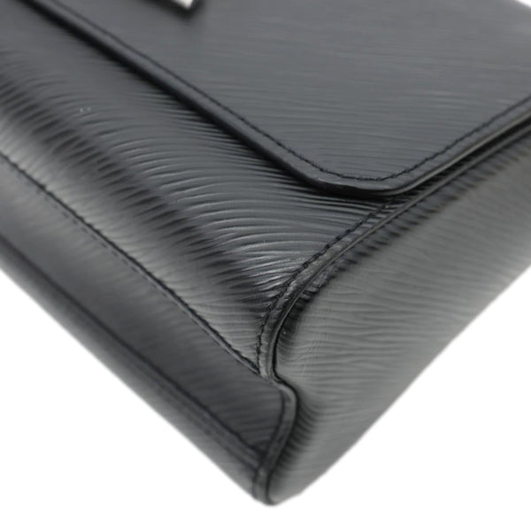LOUIS VUITTON Twist Short Handle Epi Leather Crossbody Bag Black