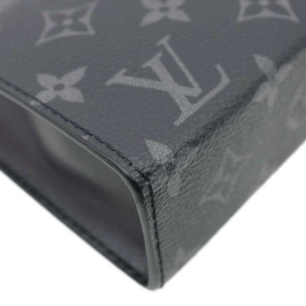 LOUIS VUITTON Gaston Wearable Monogram Eclipse Reverse Crossbody Bag Gray