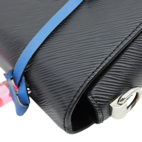 LOUIS VUITTON Twist Short Handle Epi Leather Crossbody Bag Black