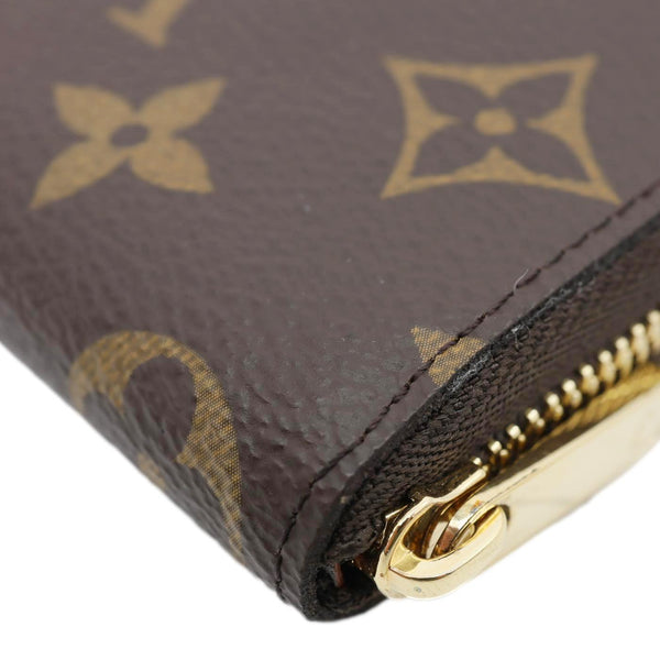 LOUIS VUITTON Monogram Canvas Zippy Coin Purse Brown