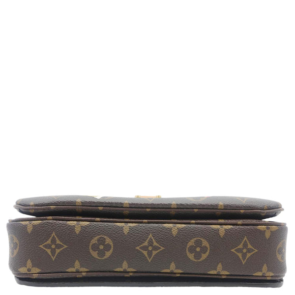 LOUIS VUITTON Lovelock Metis Pochette Patches Monogram Canvas Crossbody Bag Brown