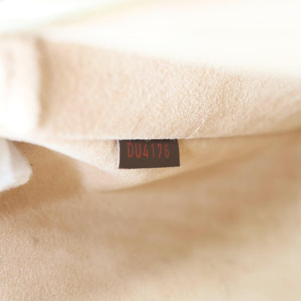 LOUIS VUITTON Kensington Damier Ebene Tote Bag Brown