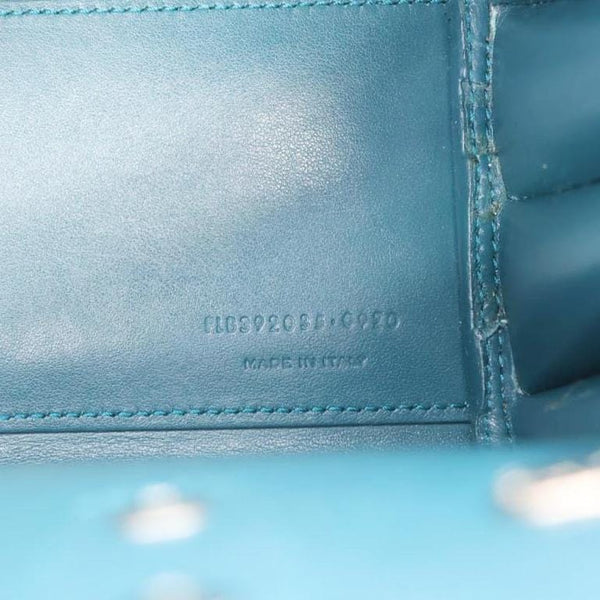 YVES SAINT LAURENT Sac de Jour Nano Calfskin Leather Satchel Bag Turquoise