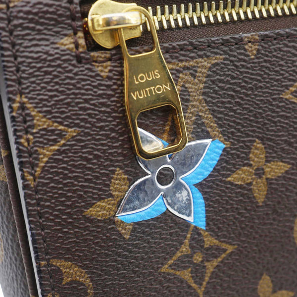 LOUIS VUITTON Lovelock Metis Pochette Patches Monogram Canvas Crossbody Bag Brown