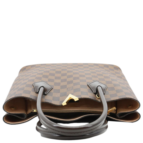 LOUIS VUITTON Kensington Damier Ebene Tote Bag Brown