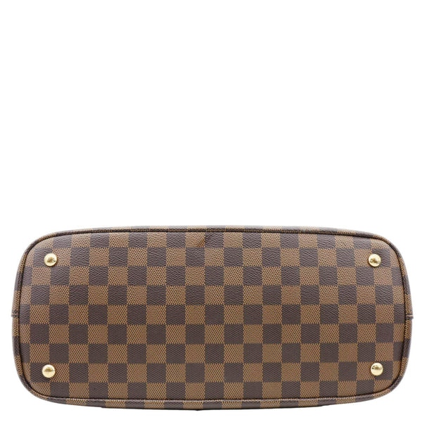 LOUIS VUITTON Kensington Damier Ebene Tote Bag Brown