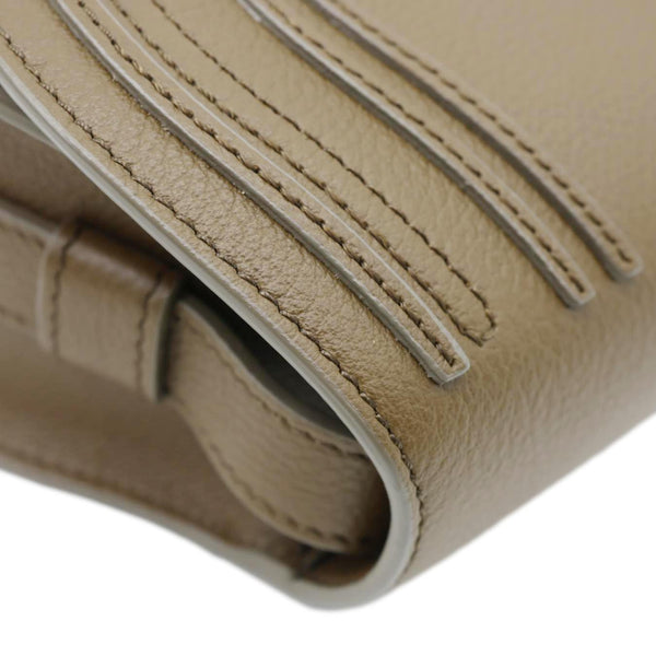 CHLOE Marcie Leather Crossbody Bag Brown