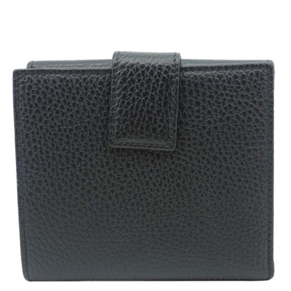 GUCCI GG Marmont Small Leather Bifold Wallet Black 456122
