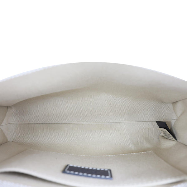 CHLOE Woody Small Linen Canvas Tote Bag Off White