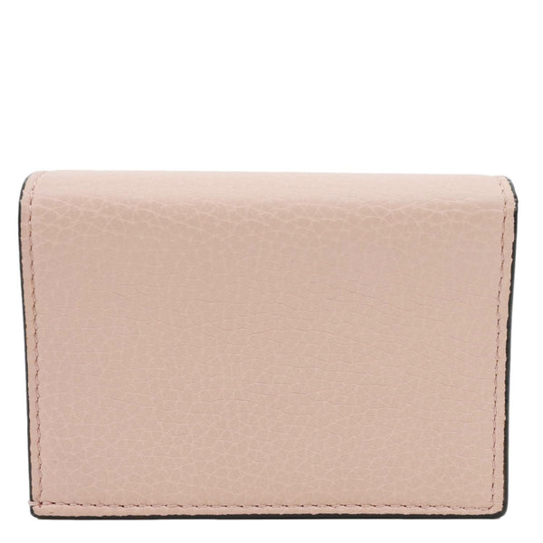 GUCCI Cellarius Blind for Love Animalier Leather Card Case Pink 460185