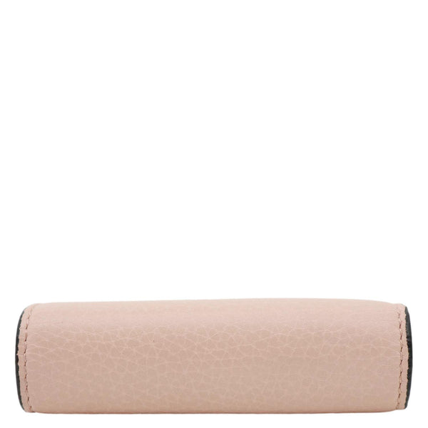 GUCCI Cellarius Blind for Love Animalier Leather Card Case Pink 460185