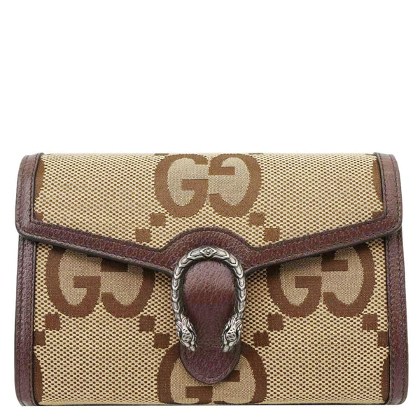 GUCCI Dionysus GG Jumbo Canvas Crossbody Bag Beige 401231