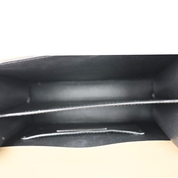 YVES SAINT LAURENT Cassandra Mini Leather Shoulder Bag Beige