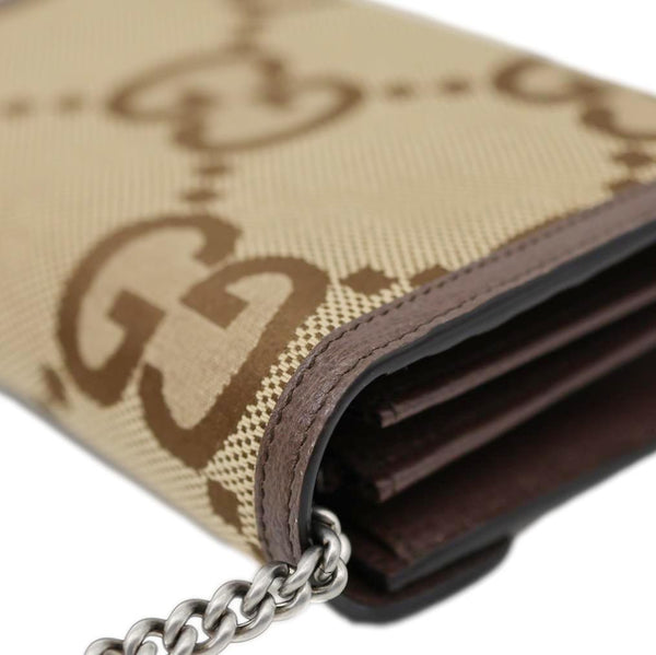 GUCCI Dionysus GG Jumbo Canvas Crossbody Bag Beige 401231