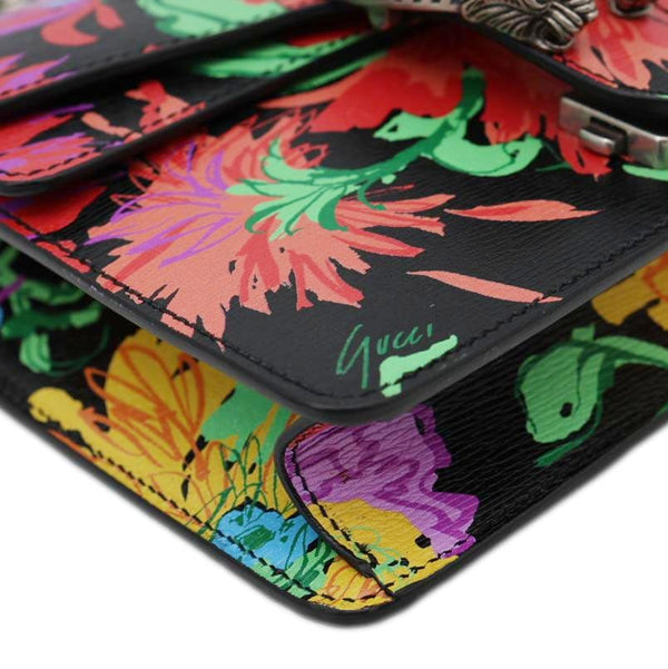 GUCCI X KEN SCOTT Dionysus Small Calfskin Floral Print Crossbody Bag Multicolor 421970