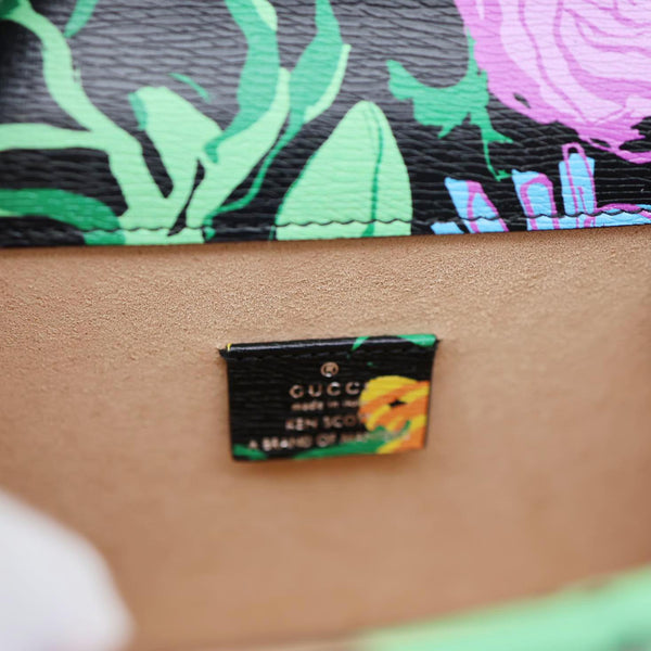 GUCCI X KEN SCOTT Dionysus Small Calfskin Floral Print Crossbody Bag Multicolor 421970