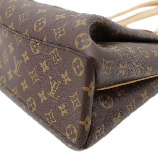 LOUIS VUITTON Rivoli MM Monogram Canvas Shoulder Bag Brown
