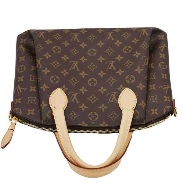 LOUIS VUITTON Rivoli MM Monogram Canvas Shoulder Bag Brown