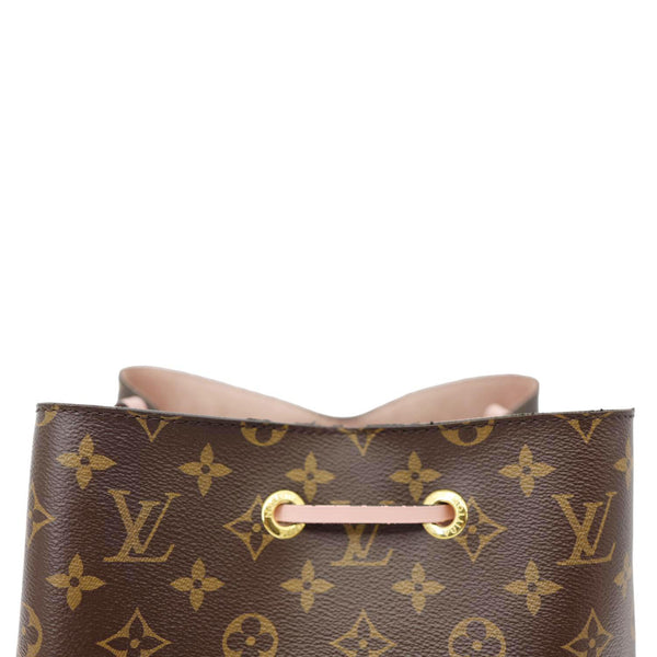 LOUIS VUITTON Neonoe MM Monogram Canvas Shoulder Bag Pink