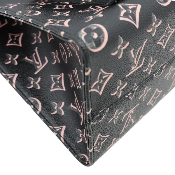 LOUIS VUITTON Onthego MM Fall For You Monogram Canvas Tote Bag Black