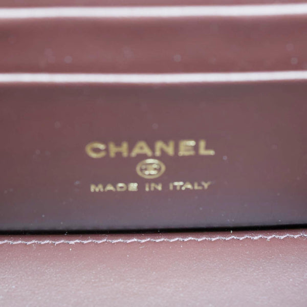 CHANEL Classic Small Quilted Caviar Leather Chain Vanity Case Black