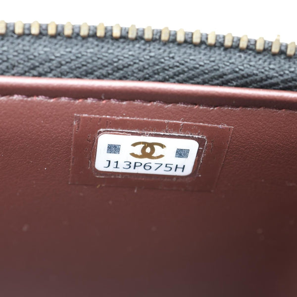 CHANEL Classic Small Quilted Caviar Leather Chain Vanity Case Black