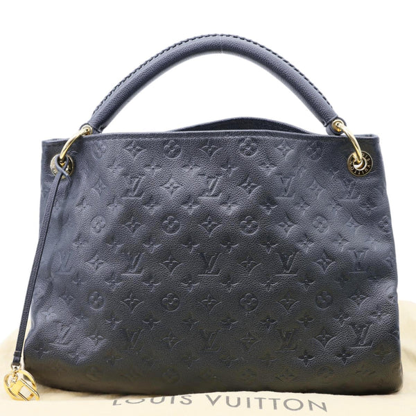 LOUIS VUITTON Artsy MM Monogram Empreinte Leather Hobo Bag Black