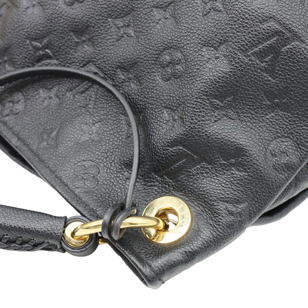 LOUIS VUITTON Artsy MM Monogram Empreinte Leather Hobo Bag Black